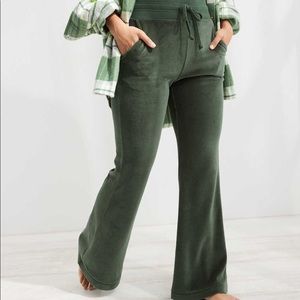 Aerie velour flare pants